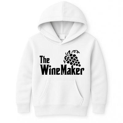 The Wine Maker Vinyard Winery Wine Making Grapes Winemaker Kids Hoodie