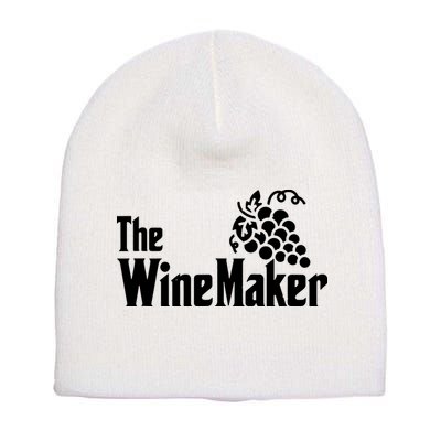 The Wine Maker Vinyard Winery Wine Making Grapes Winemaker Short Acrylic Beanie