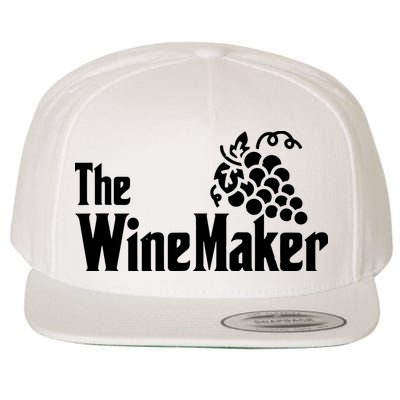 The Wine Maker Vinyard Winery Wine Making Grapes Winemaker Wool Snapback Cap