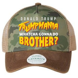 Trump Wrestling Meme Fake News Trumpamania Whatcha Gonna Do Brother Legacy Tie Dye Trucker Hat