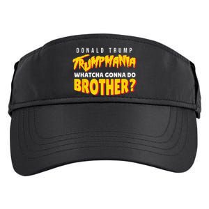 Trump Wrestling Meme Fake News Trumpamania Whatcha Gonna Do Brother Adult Drive Performance Visor