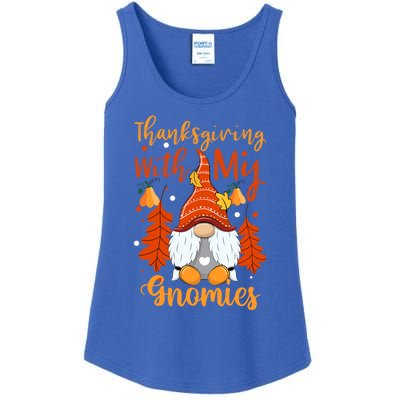 Thanksgiving With My Gnomies Thanksgiving Meaningful Gift Ladies Essential Tank