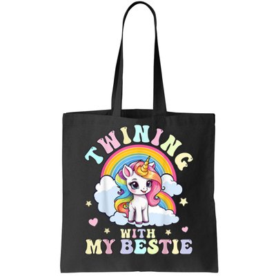 Twinning With My Bestie Friends Spirit Week Tote Bag