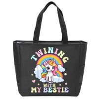 Twinning With My Bestie Friends Spirit Week Zip Tote Bag