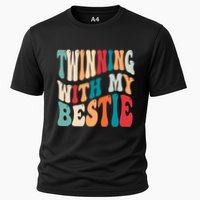 Twinning With My Bestie Twin Day Best Friend Spirit Week Cooling Performance Crew T-Shirt