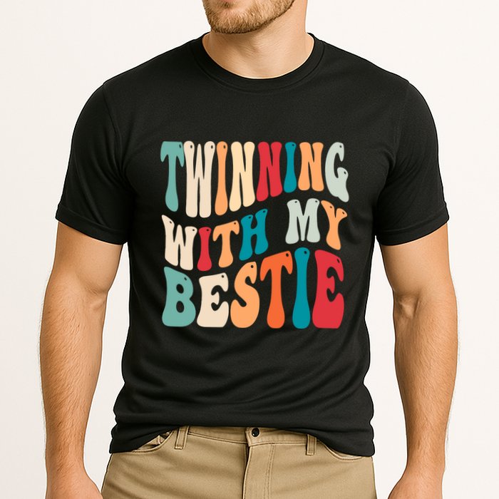 Twinning With My Bestie Twin Day Best Friend Spirit Week Cooling Performance Crew T-Shirt
