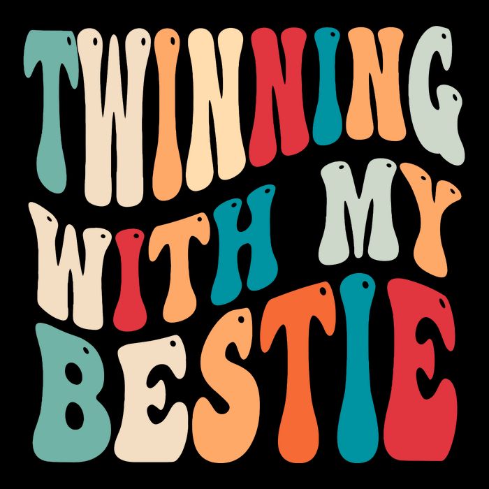 Twinning With My Bestie Twin Day Best Friend Spirit Week Cooling Performance Crew T-Shirt