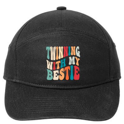 Twinning With My Bestie Twin Day Best Friend Spirit Week 7-Panel Snapback Hat