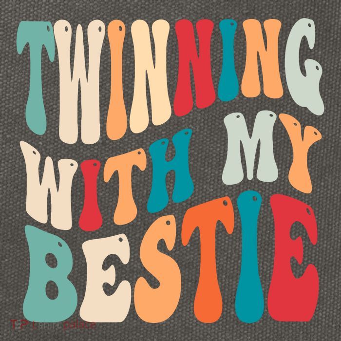 Twinning With My Bestie Twin Day Best Friend Spirit Week Cotton Canvas Backpack
