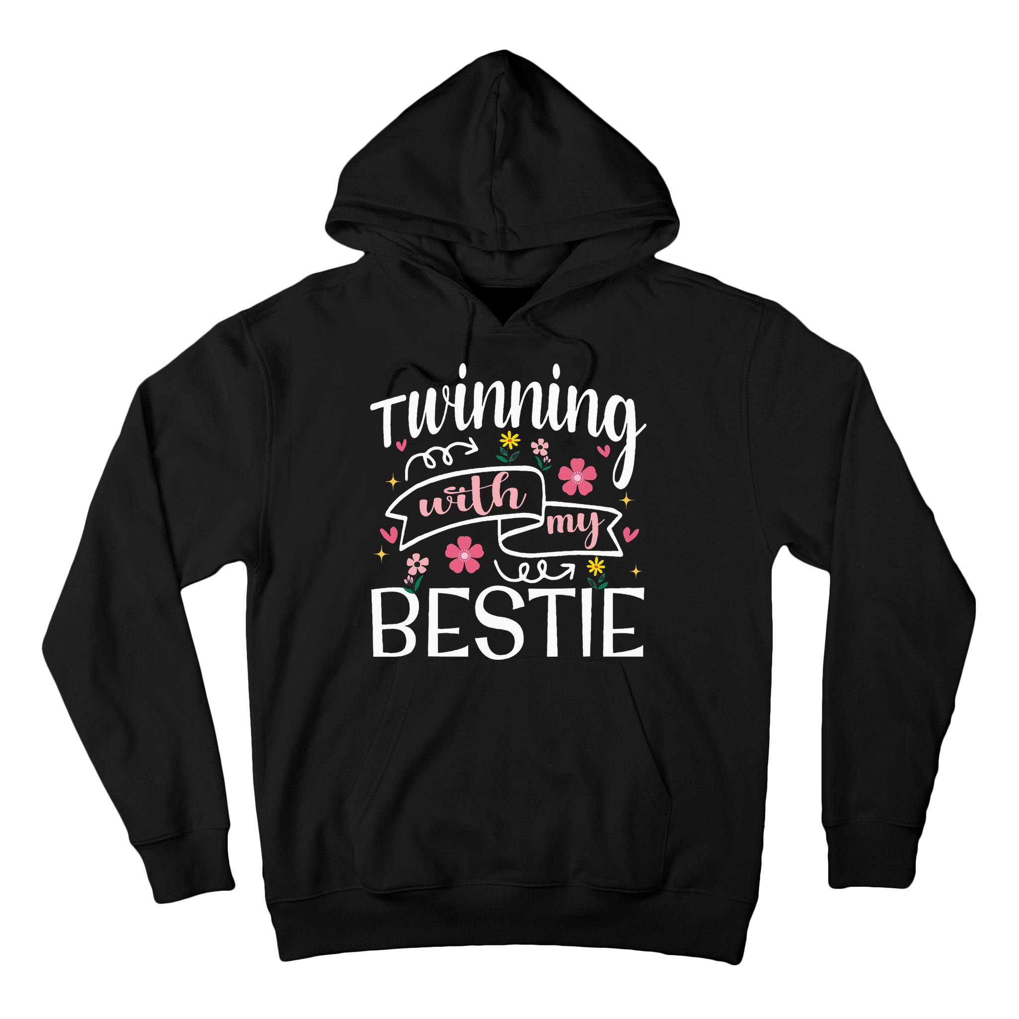 Twinning With My Bestie Girl Twin Day Best Friend BFF Cute Tall Hoodie