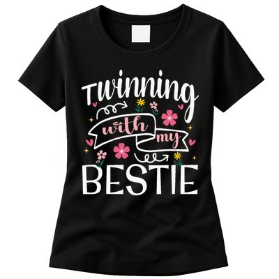 Twinning With My Bestie Girl Twin Day Best Friend BFF Cute Womens T-Shirt
