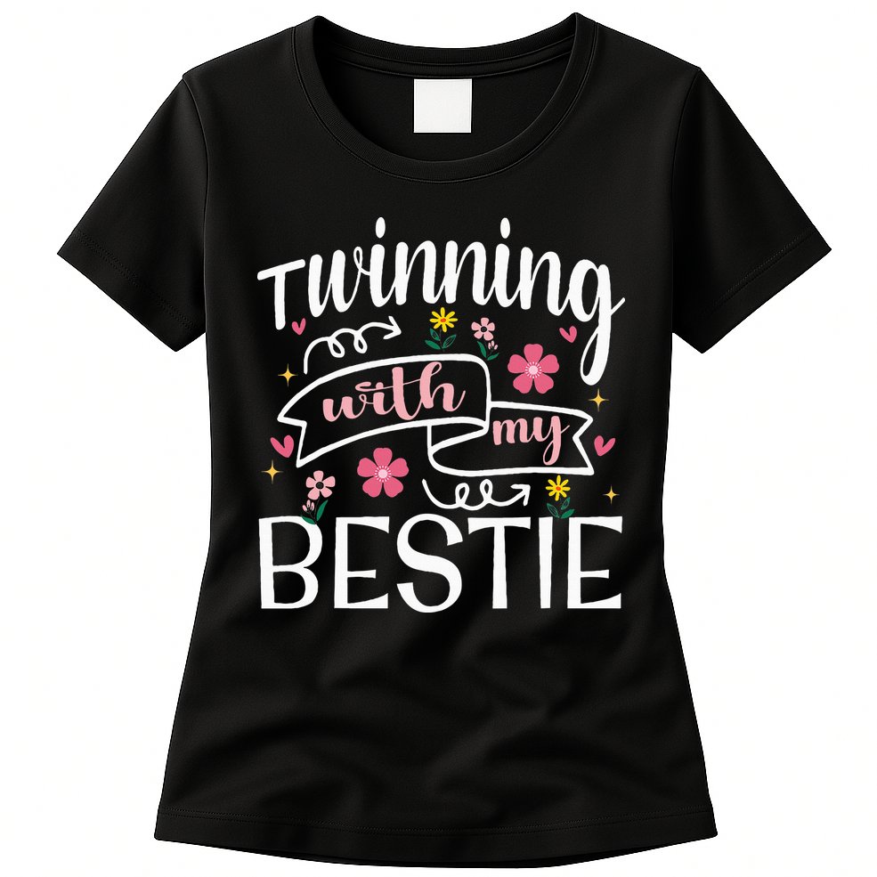 Twinning With My Bestie Girl Twin Day Best Friend BFF Cute Womens T-Shirt