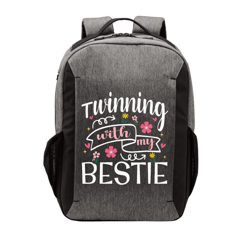 Twinning With My Bestie Girl Twin Day Best Friend BFF Cute Vector Backpack