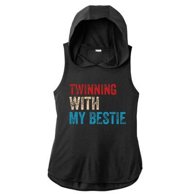 T.winning With My Bestie Spirit Week Twin Day Best Friend Ladies PosiCharge Tri-Blend Wicking Draft Hoodie Tank