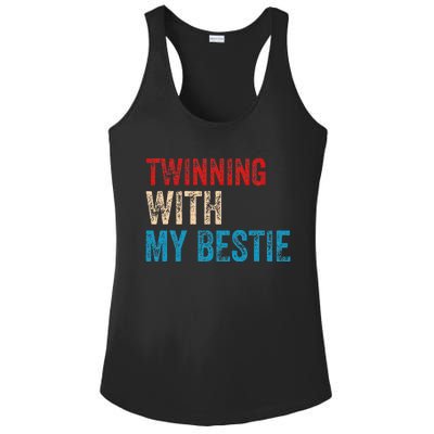 T.winning With My Bestie Spirit Week Twin Day Best Friend Ladies PosiCharge Competitor Racerback Tank