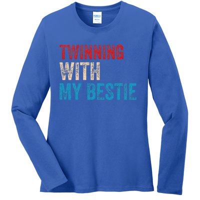 T.winning With My Bestie Spirit Week Twin Day Best Friend Ladies Long Sleeve Shirt