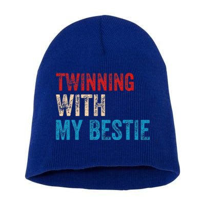 T.winning With My Bestie Spirit Week Twin Day Best Friend Short Acrylic Beanie