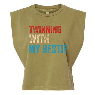 T.winning With My Bestie Spirit Week Twin Day Best Friend Garment-Dyed Women's Muscle Tee