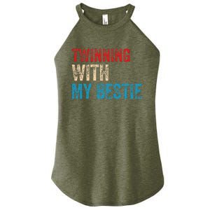 T.winning With My Bestie Spirit Week Twin Day Best Friend Women's Perfect Tri Rocker Tank