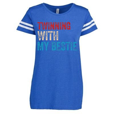 T.winning With My Bestie Spirit Week Twin Day Best Friend Enza Ladies Jersey Football T-Shirt