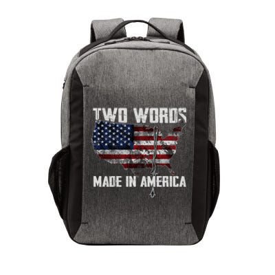 Two Words Made In America Joe Biden Vintage American US Flag Vector Backpack