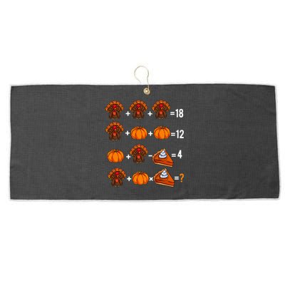 Thanksgiving Weekend Math Teacher Humor Order Of Operations Large Microfiber Waffle Golf Towel