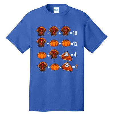 Thanksgiving Weekend Math Teacher Humor Order Of Operations Tall T-Shirt