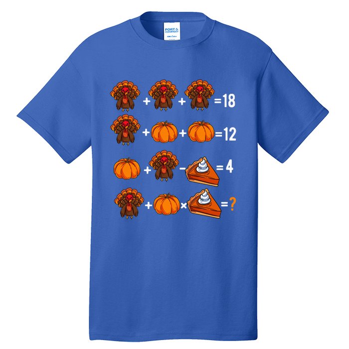 Thanksgiving Weekend Math Teacher Humor Order Of Operations Tall T-Shirt