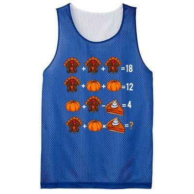 Thanksgiving Weekend Math Teacher Humor Order Of Operations Mesh Reversible Basketball Jersey Tank