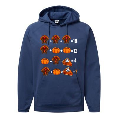 Thanksgiving Weekend Math Teacher Humor Order Of Operations Performance Fleece Hoodie