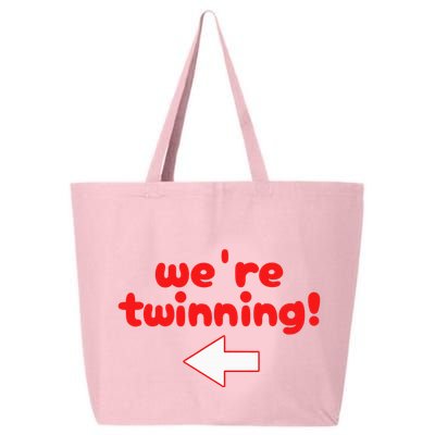 Twinning With My Bestie Spirit Week Twin Day Best Friend 25L Jumbo Tote