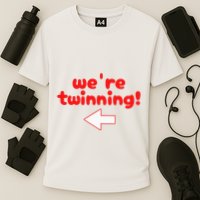 Twinning With My Bestie Spirit Week Twin Day Best Friend Cooling Performance Crew T-Shirt