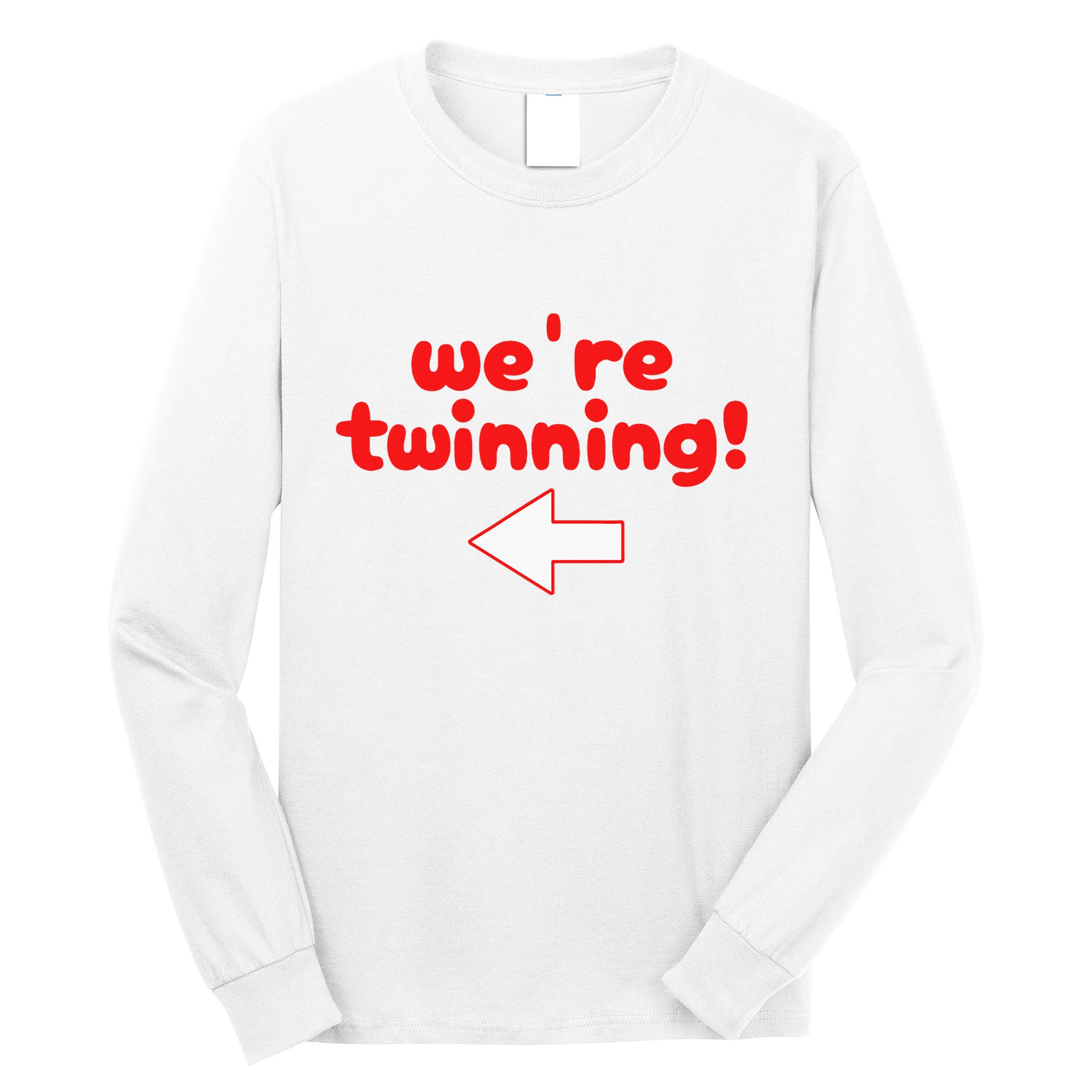Twinning With My Bestie Spirit Week Twin Day Best Friend Long Sleeve Shirt
