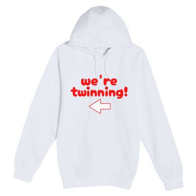 Twinning With My Bestie Spirit Week Twin Day Best Friend Premium Pullover Hoodie