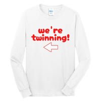 Twinning With My Bestie Spirit Week Twin Day Best Friend Tall Long Sleeve T-Shirt