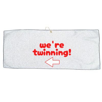 Twinning With My Bestie Spirit Week Twin Day Best Friend Large Microfiber Waffle Golf Towel