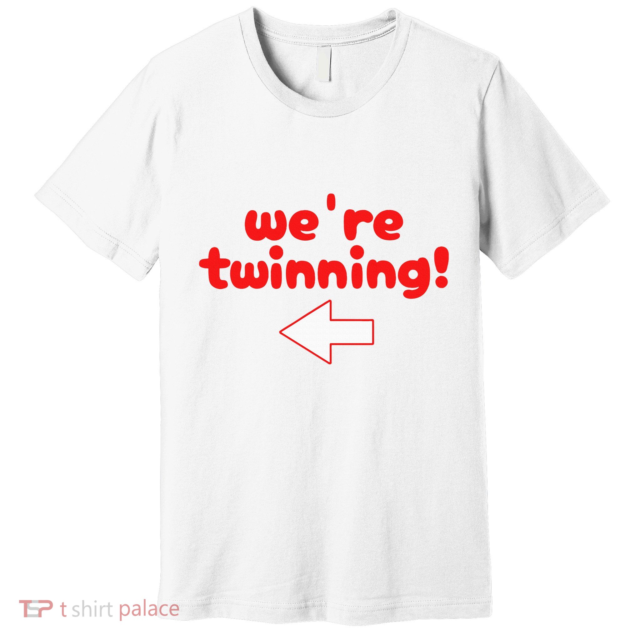 Twinning With My Bestie Spirit Week Twin Day Best Friend Premium T-Shirt