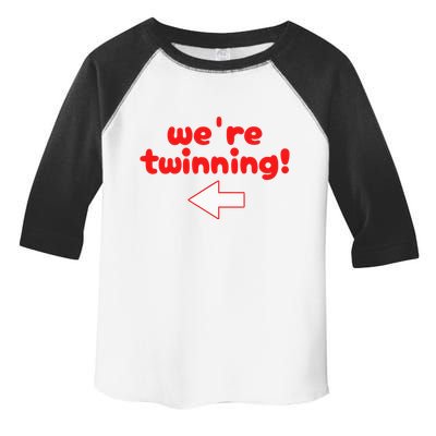 Twinning With My Bestie Spirit Week Twin Day Best Friend Toddler Fine Jersey T-Shirt