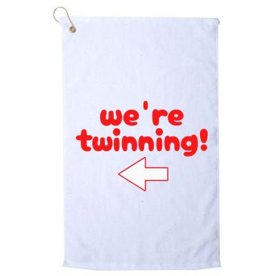 Twinning With My Bestie Spirit Week Twin Day Best Friend Golf Towel