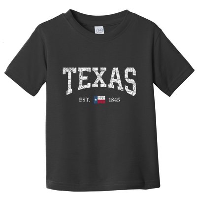 Texas Women Men Kids Texas State Map Flag Distressed Toddler T-Shirt