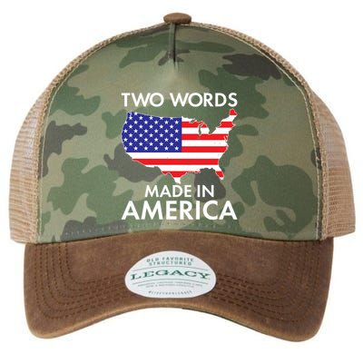 Two Words Made In America Legacy Tie Dye Trucker Hat