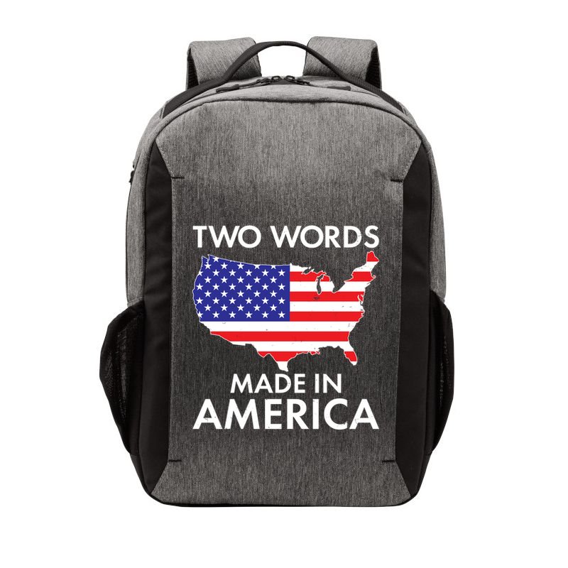Two Words Made In America Vector Backpack