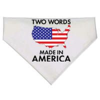 Two Words Made In America USA-Made Doggie Bandana