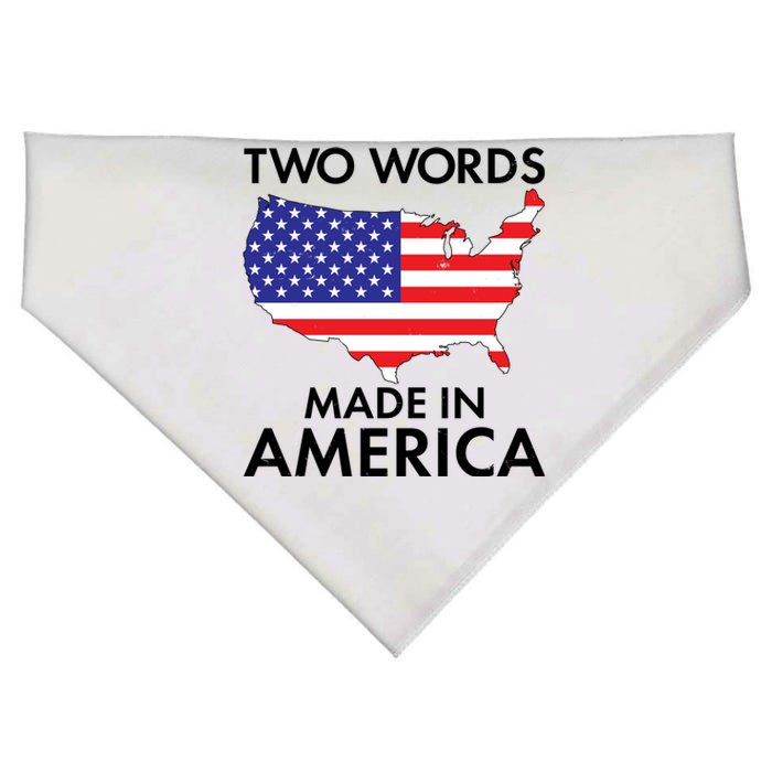 Two Words Made In America USA-Made Doggie Bandana