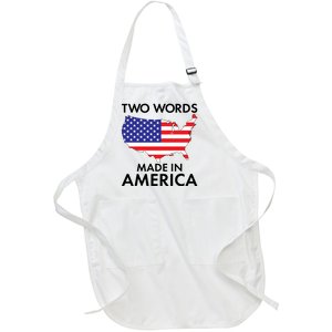 Two Words Made In America Full-Length Apron With Pockets