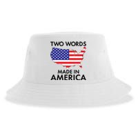 Two Words Made In America Sustainable Bucket Hat