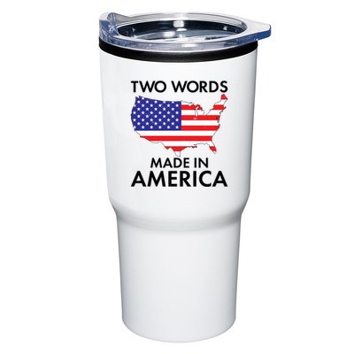 Two Words Made In America Tumbler