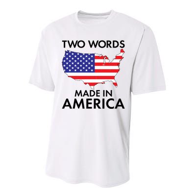 Two Words Made In America Performance Sprint T-Shirt