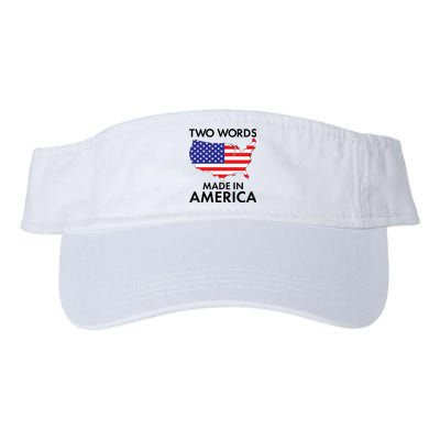 Two Words Made In America Valucap Bio-Washed Visor