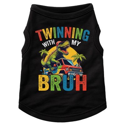 Twinning With My Bestie Funny Twin Day Spirit Week Doggie Tank